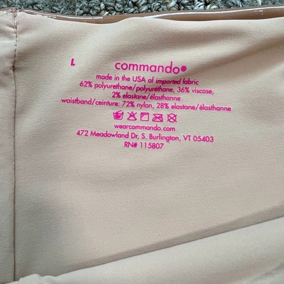 Commando Faux Patent Leather Leggings in Tan Size Large - Picture 6 of 6